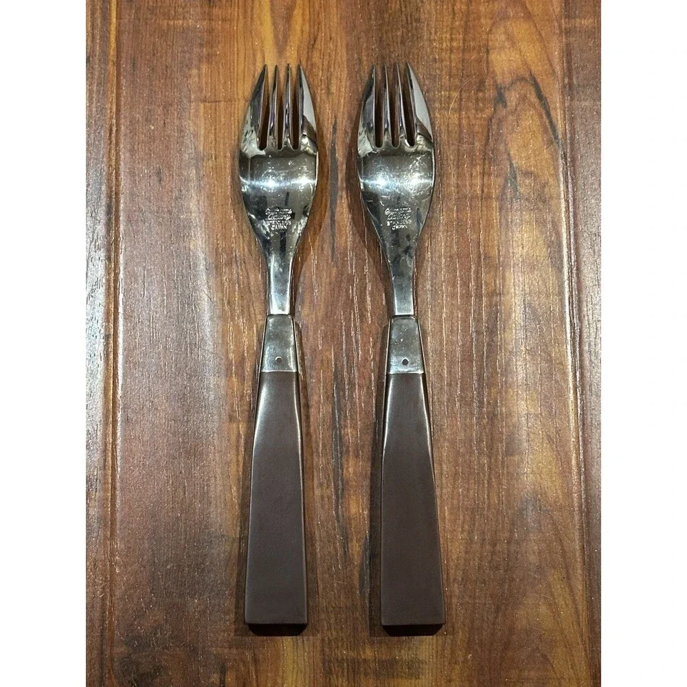 6 x Vintage MCM Towle Supreme Cutlery Stainless Steel Japan Spoon & Fork Set